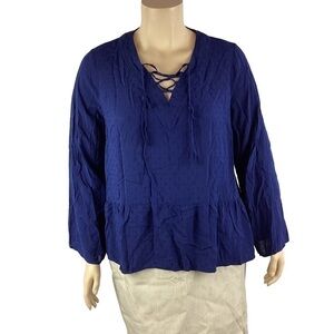 Lane Bryant top Size 16 Blue